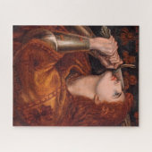 Joan of Arc (ポートレート) (by Dante Gabriel Rossetti) ジグソーパズル (横)
