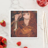 Joan of Arc (ポートレート) (by Dante Gabriel Rossetti) スタンダードランチョンナプキン (インサイチュ)
