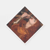 Joan of Arc (ポートレート) (by Dante Gabriel Rossetti) スタンダードランチョンナプキン (角)