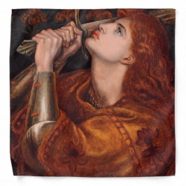 Joan of Arc (ポートレート) (by Dante Gabriel Rossetti) バンダナ