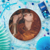 Joan of Arc (ポートレート) (by Dante Gabriel Rossetti) ペーパープレート (パーティー)