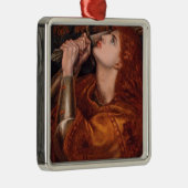 Joan of Arc (ポートレート) (by Dante Gabriel Rossetti) メタルオーナメント (右)
