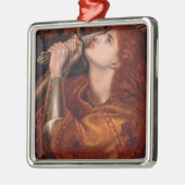 Joan of Arc (ポートレート) (by Dante Gabriel Rossetti) メタルオーナメント (左)