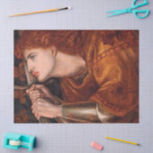 Joan of Arc (ポートレート) (by Dante Gabriel Rossetti) 薄葉紙 (クラフト)