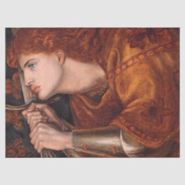 Joan of Arc (ポートレート) (by Dante Gabriel Rossetti) 薄葉紙