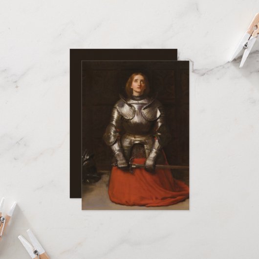 Joan of Arc (by John Everett Millais) カード (正面/裏面インサイチュ)