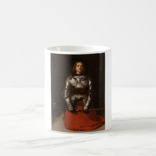 Joan of Arc (by John Everett Millais) コーヒーマグカップ (中央)
