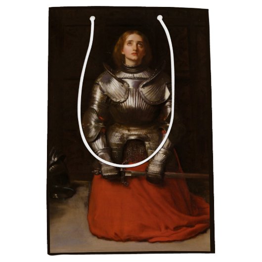 Joan of Arc (by John Everett Millais) ミディアムペーパーバッグ (正面)