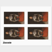 Joan of Arc (by John Everett Millais) 長方形シール (シート)