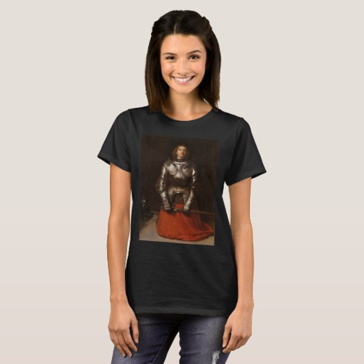 Joan of Arc (by John Everett Millais) Tシャツ (正面フル)