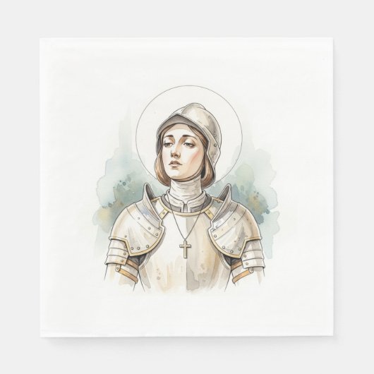 Joan of Arc , Catholic Gifts スタンダードランチョンナプキン (正面)
