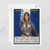 Joan_of_Arc_WWI_POSTERプロパガンダ ポストカード (正面/裏面)