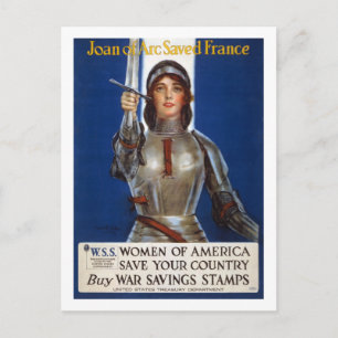 Joan_of_Arc_WWI_POSTERプロパガンダ ポストカード