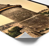 Joan of Arc's Tower, Rouen，フランスヴィンテージ写真 ポスター (角)