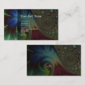 Joanie 50のフラクタルの芸術 名刺 (正面/裏面)