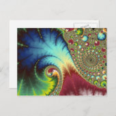 Joanie 50フラクタルアート ポストカード (正面/裏面)