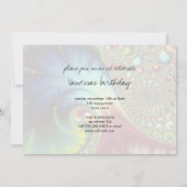 Joanie 50フラクタルアート 招待状 (裏面)