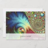 Joanie 50 フラクタルアート 招待状 (正面)