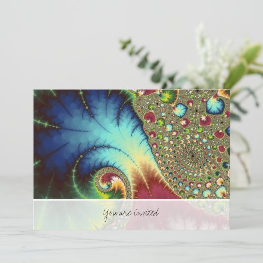 Joanie 50 フラクタルアート 招待状 (スタンド正面)