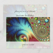 Joanie 50 フラクタルアート 招待状 (正面/裏面)