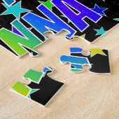 「JOANNA」名、おもしろい「ハッピーバースデー」 ジグソーパズル (側面)