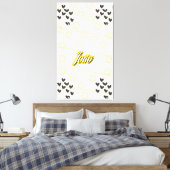 João, nome pessoal de caligrafia desenhada à mão キャンバスプリント (インサイチュ (寝室))
