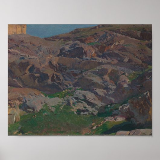 Joaquin Sorolla – トレドのサンサーバンド城 ポスター (正面)