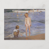 Joaquin Sorolla – 午後の太陽の下で入浴する子供たち ポストカード (正面)