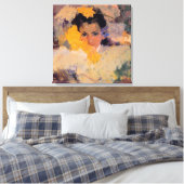 Joaquin Sorolla - Girl with Flowers キャンバスプリント (インサイチュ (寝室))