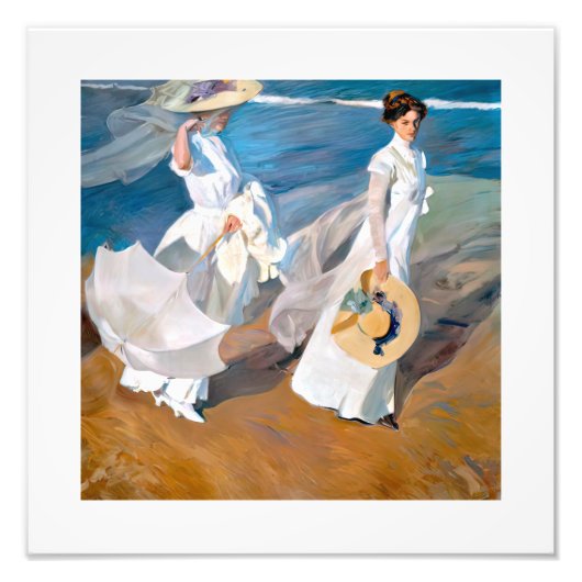 Joaquín Sorolla paseos a orillas del mar フォトプリント (正面)