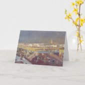 Joaquín Sorolla- Triana橋、セヴィル カード (黄色い花)