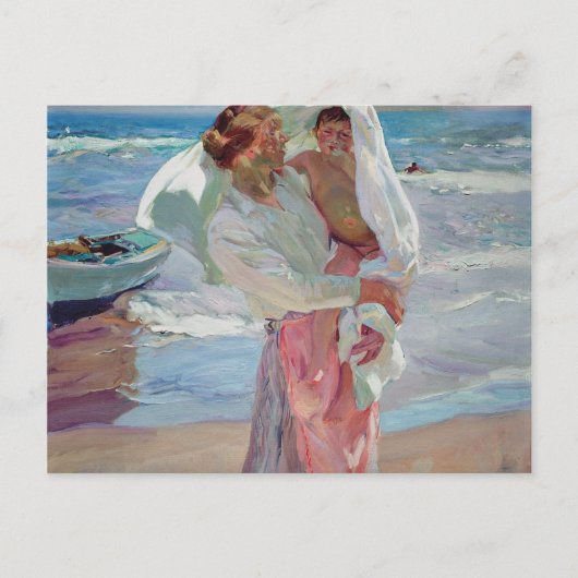 Joaquin Sorolla Y Bastida – 入浴後 シーズンポストカード (正面)