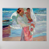 Joaquin Sorolla Y Bastida - After Bathing ポスター (正面)