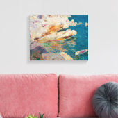 Joaquin Sorolla Y Bastida - Rocks At Javea. キャンバスプリント (インサイチュ (リビング))