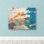 Joaquin Sorolla Y Bastida - Rocks At Javea. キャンバスプリント (インサイチュ (ウッドフロア))