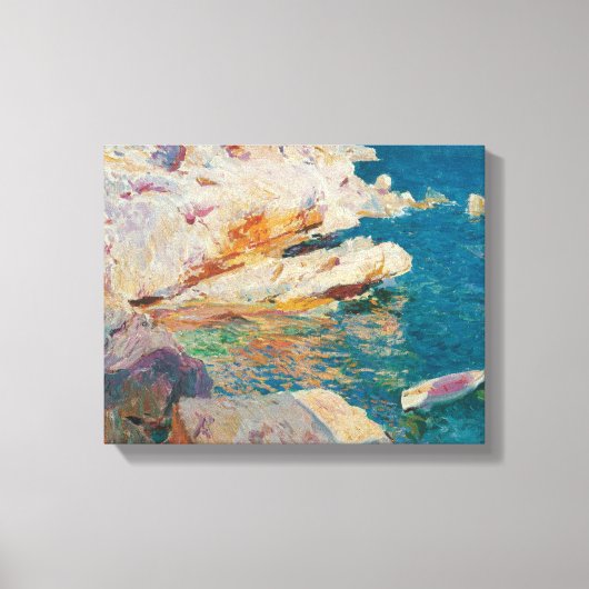 Joaquin Sorolla Y Bastida - Rocks At Javea. キャンバスプリント (正面)