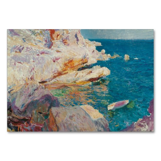 Joaquin Sorolla Y Bastida - Rocks At Javea. テーブルナンバー (正面)
