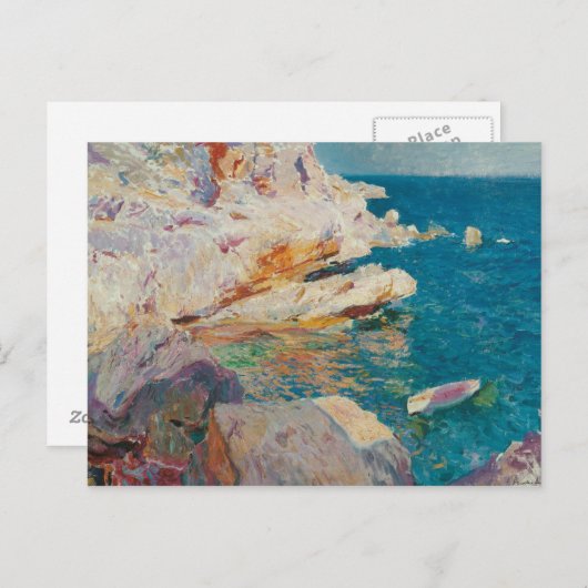 Joaquin Sorolla Y Bastida - Rocks At Javea. ポストカード (正面/裏面)