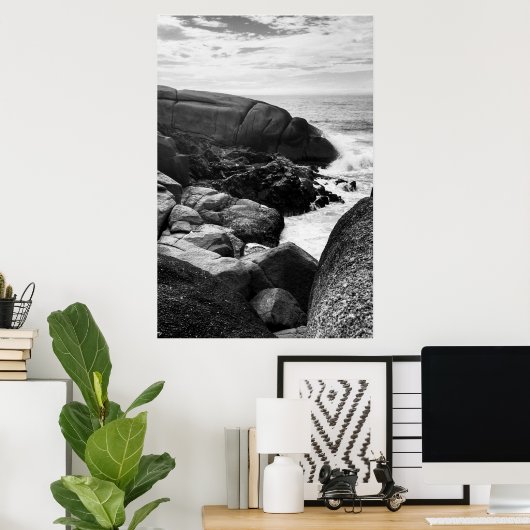 Joaquina - pedras1 ポスター (ホームオフィス)