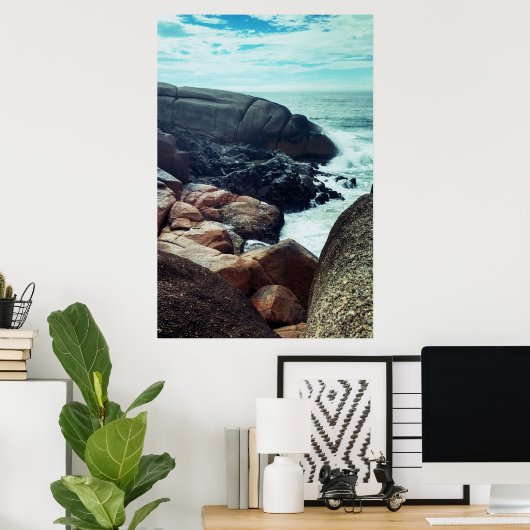 Joaquina - pedras ポスター (ホームオフィス)