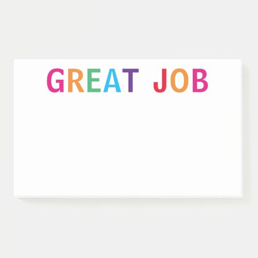 Job 素晴らし Bright Post-It Notes ポストイット (正面)