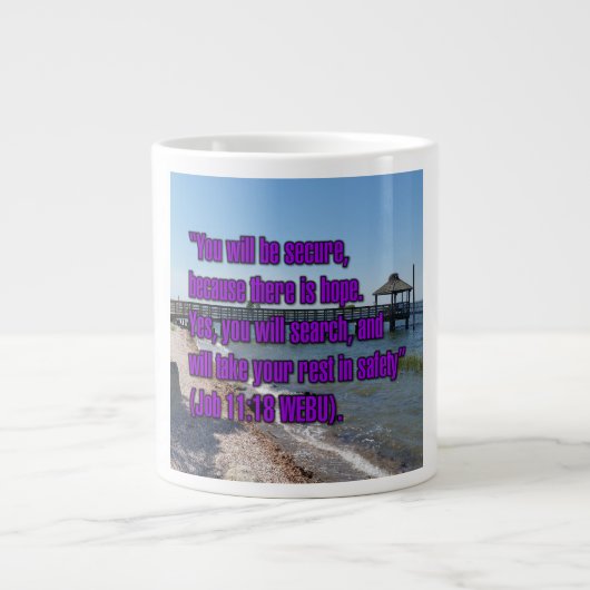 Job 11:18 WEBU Mug ジャンボコーヒーマグカップ (正面)