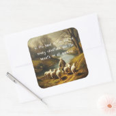 Job 12:10 Scripture Life of Every Creature スクエアシール (封筒)