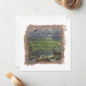 JOB 12:7 - Personalized Notecard ノートカード (正面/裏面インサイチュ)