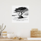 JOB 14:7ポスター ポスター (キッチン)