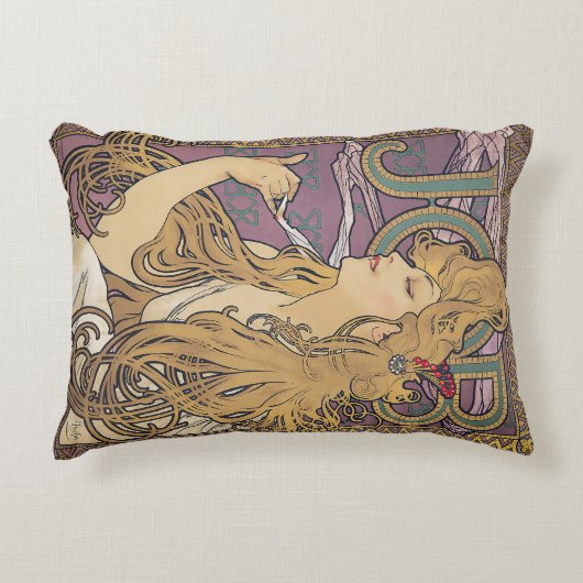 Job (1896) by Alphonseミュシャ アクセントクッション (正面)