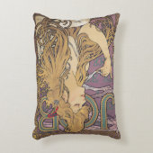 Job (1896) by Alphonseミュシャ アクセントクッション (正面(垂直))