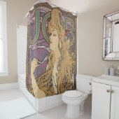 Job (1896) by Alphonseミュシャ シャワーカーテン (インサイチュ)
