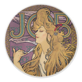 Job (1896) by Alphonseミュシャ セラミックノブ