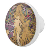 Job (1896) by Alphonseミュシャ セラミックノブ (右)